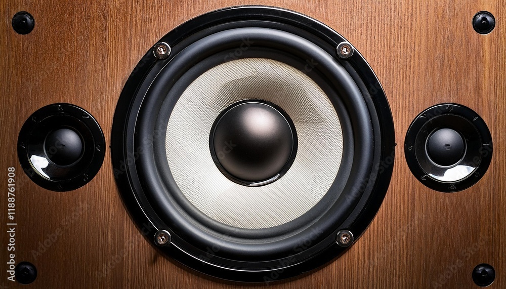 close up of a speaker