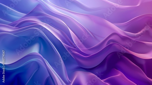 Abstract Purple Blue Wave Wallpaper
