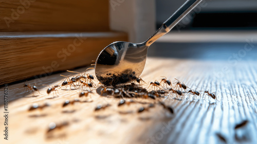 Ant infestation in residential premises.