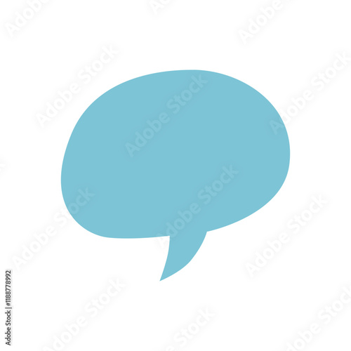 blue bubble speech element