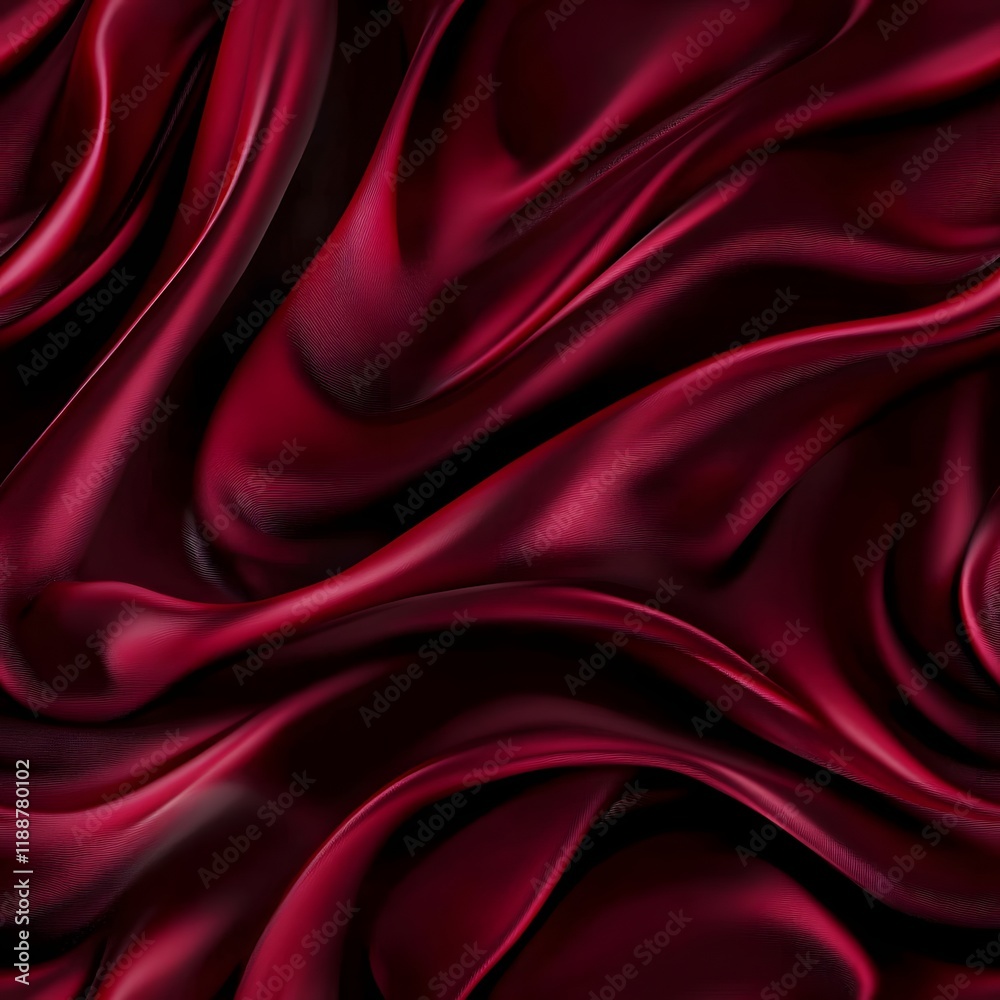 Obraz premium Luxurious Burgundy Velvet Fabric Abstract Background for Romantic Designs