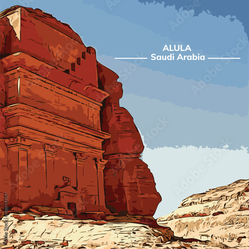 Tomb of Lihyan son of Kuza Al Ula in AlUla