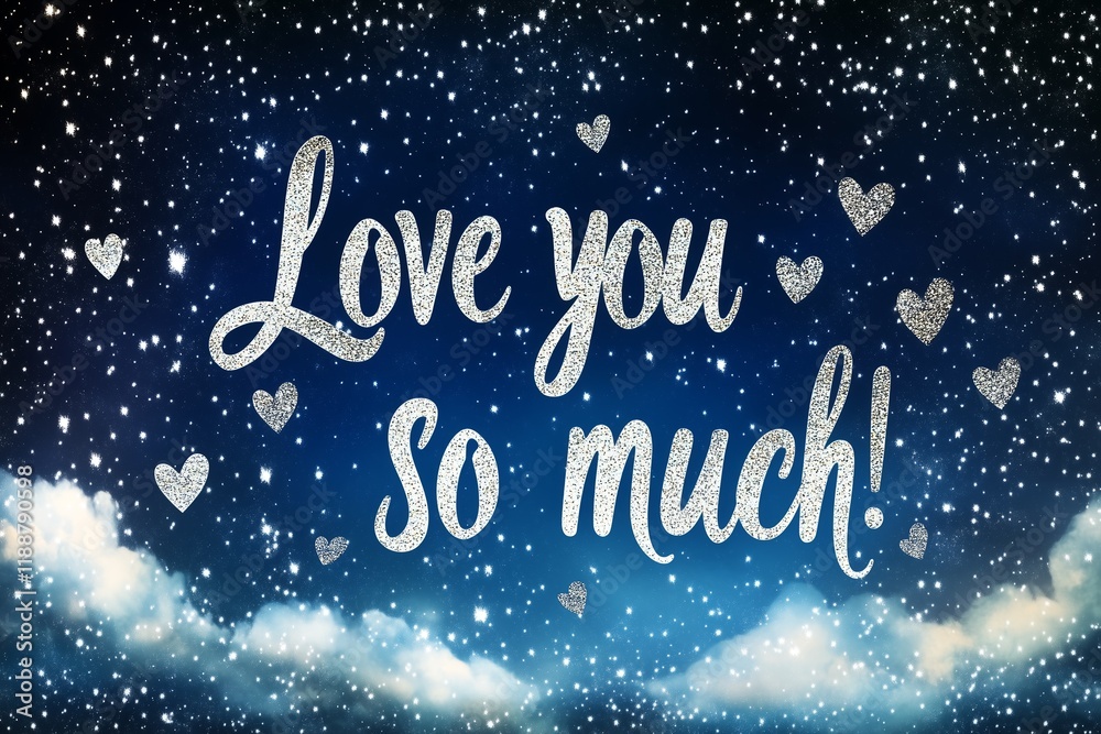 Valentine's Day greeting card with the words Valentine's Day greeting card with the words