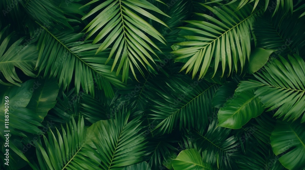 Lush Rainforest Canopy Viewed from Below with Vibrant Greenery and Copy Space Lush Rainforest Canopy Viewed from Below with Vibrant Greenery and Copy Space