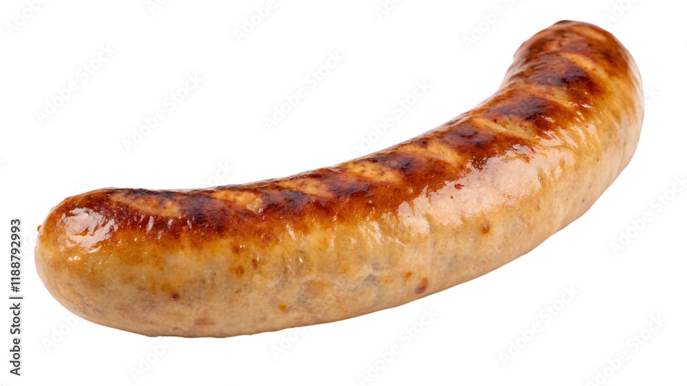 Juicy grilled pork sausages sizzle on the grill, ready for a flavorful meal Juicy grilled pork sausages sizzle on the grill, ready for a flavorful meal