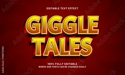 giggle tales editable text effects with a cartoon and kids theme