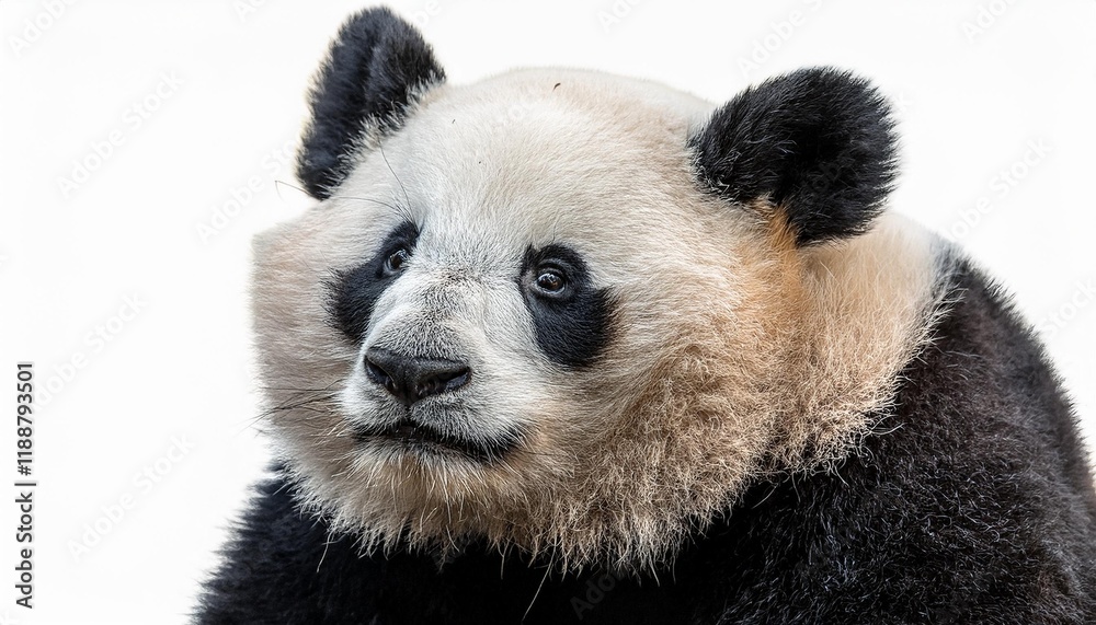 Fototapeta premium giant panda eating bamboo