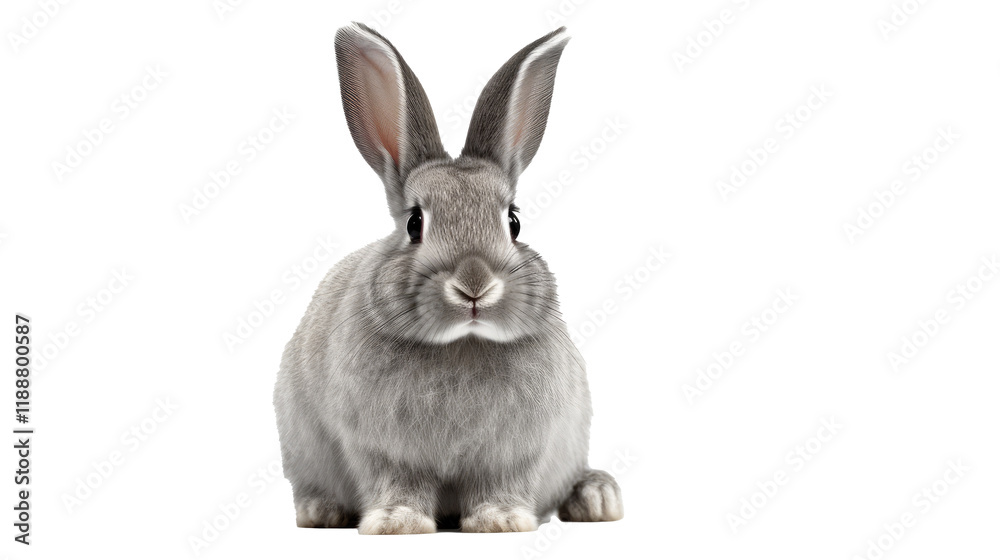Fototapeta premium rabbit isolated on white