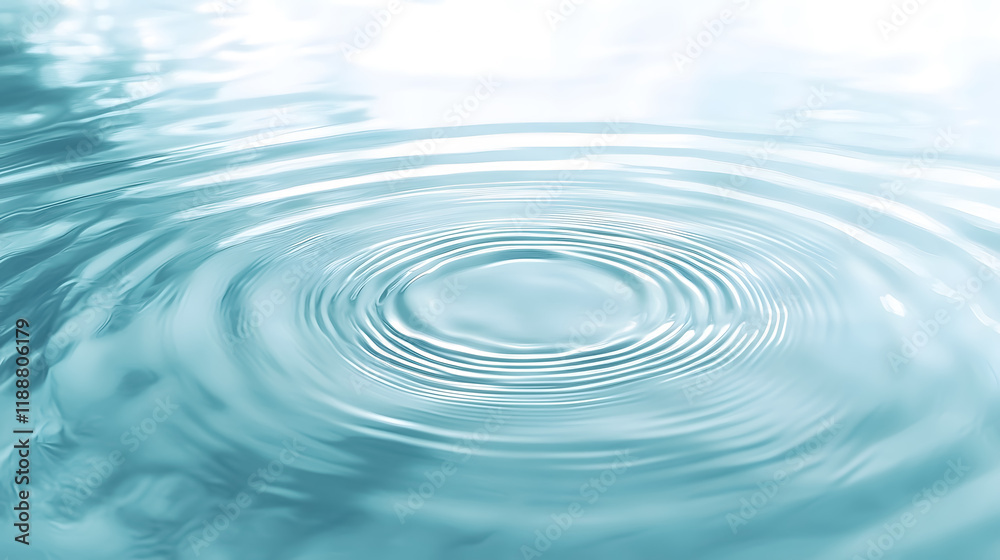 A panoramic banner background featuring a textured aqua surface with rings and ripples. A panoramic banner background featuring a textured aqua surface with rings and ripples.
