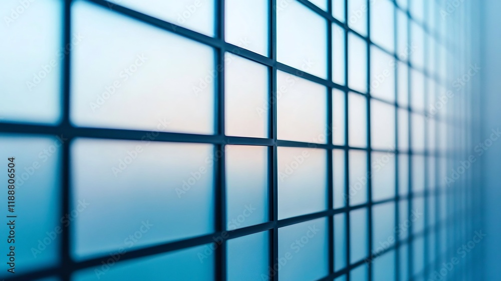 Frosted Glass Grid with Diffused Lighting Effect for Clean Minimalist Background Frosted Glass Grid with Diffused Lighting Effect for Clean Minimalist Background