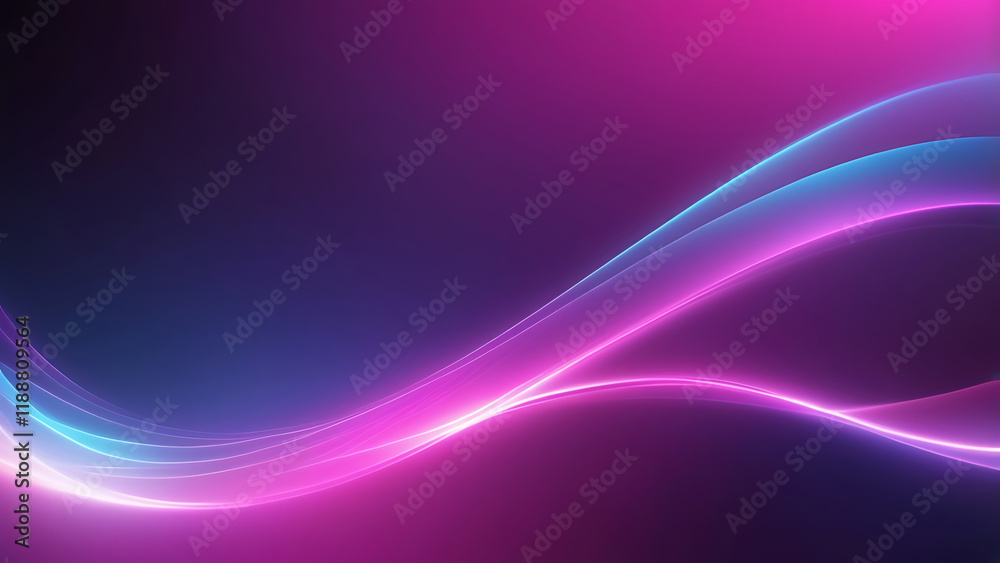 Fototapeta premium a black background with light pink, purple, blue and green lights Generative AI