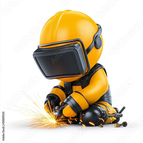 Tiny Welder at Work: Sparks Fly, Metal Mends!