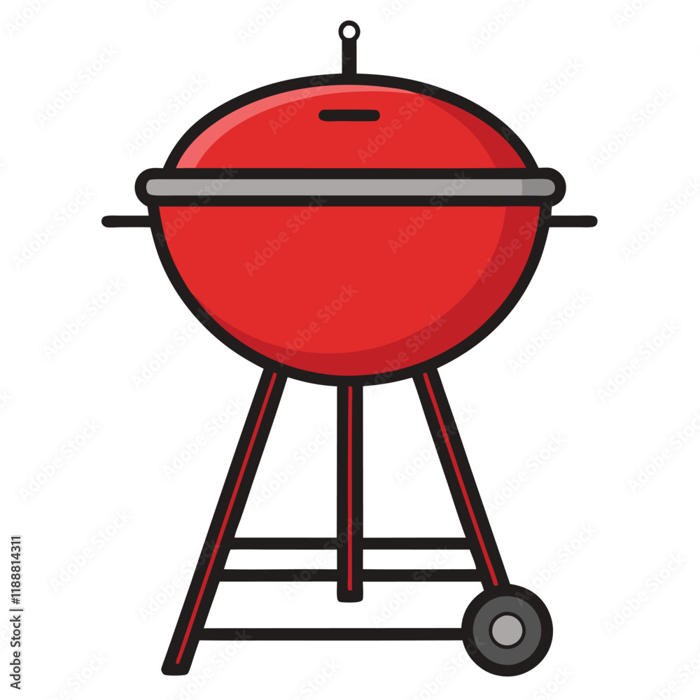 barbecue grill with clipping path barbecue grill with clipping path