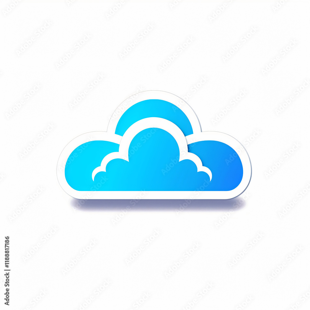 Flat Vector Cloud Icon with Simplistic Design UI UX sky app web data white simple Flat Vector Cloud Icon with Simplistic Design UI UX sky app web data white simple