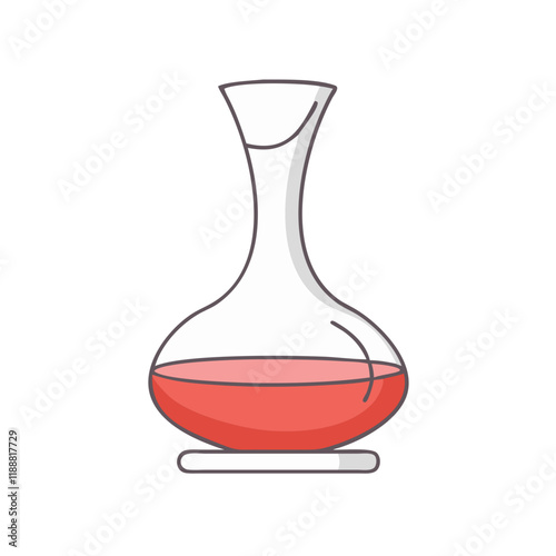 wine decanter vector icon, wine decanter vector illustration - simple illustration of wine decanter, perfect for logos,and wine decanter -themed designs.