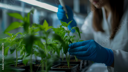 The synthesis of genetic engineering and biotechnology offers a transformative pathway for sustainable agricultural practices. photo