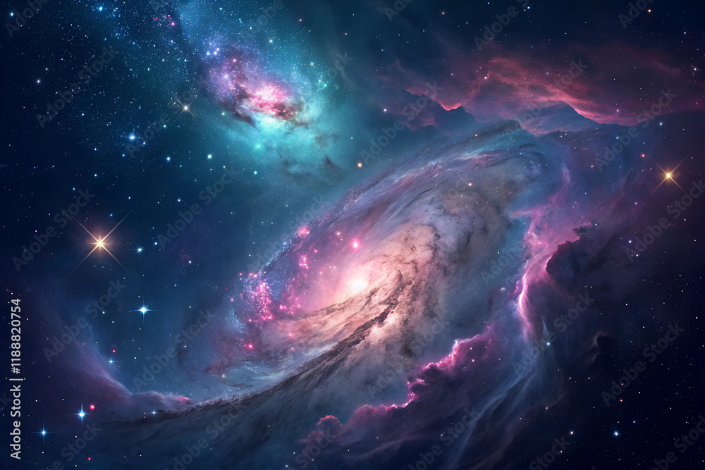 Fototapeta premium beautiful nebula in space
