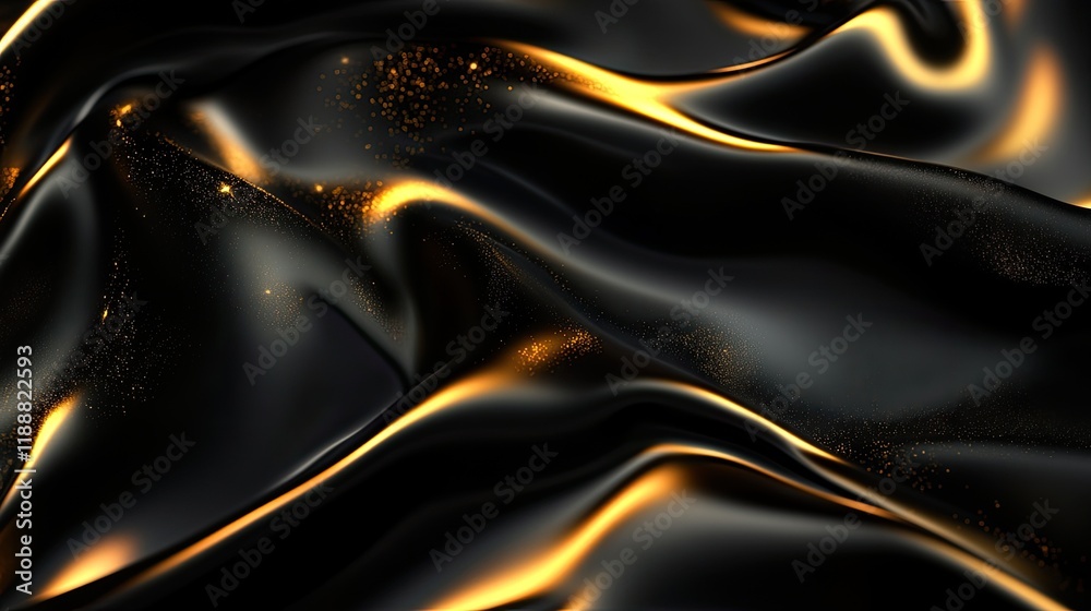 A stylish black and gold surface with smooth curves and glowing accents, perfect for luxury branding and high-end visuals. A stylish black and gold surface with smooth curves and glowing accents, perfect for luxury branding and high-end visuals.