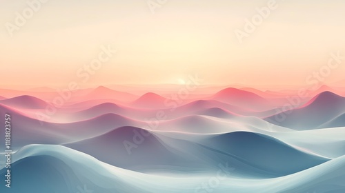 Breathtaking Sunset Illuminating Majestic Mountain Peaks with Vibrant Colors in Tranquil Landscape