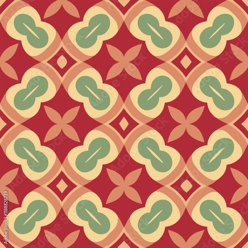 seamless pattern with hearts illustration
