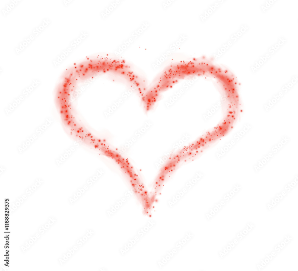 Red star trail in the shape of a heart. Shimmering dust flying and leaving behind a heart-shaped trail. Bright dust particles glow with the special festive light of Christmas. PNG. Red star trail in the shape of a heart. Shimmering dust flying and leaving behind a heart-shaped trail. Bright dust particles glow with the special festive light of Christmas. PNG.