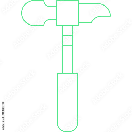 Hammer icon single vector illustration