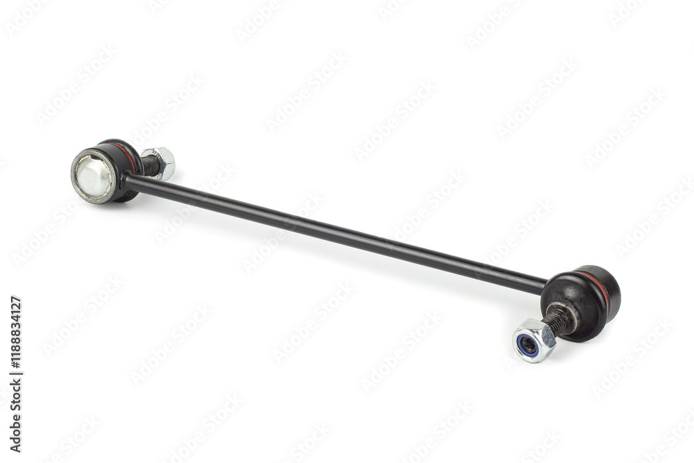 suspension stabilizer bar link car spare part isolated on white background suspension stabilizer bar link car spare part isolated on white background