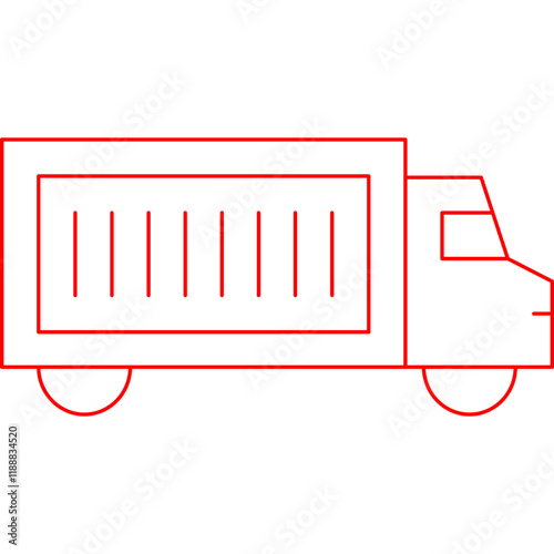 Truck icon single vector illustration