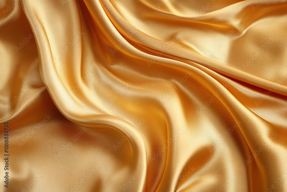 Fototapeta premium Luxurious Gold Satin Fabric Texture Close-up