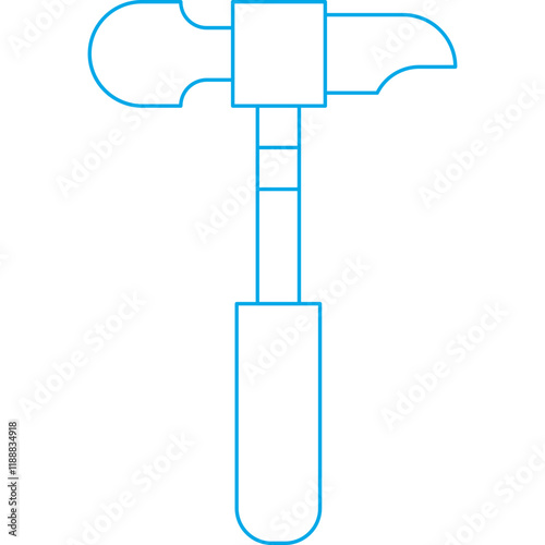 Hammer icon single vector illustration