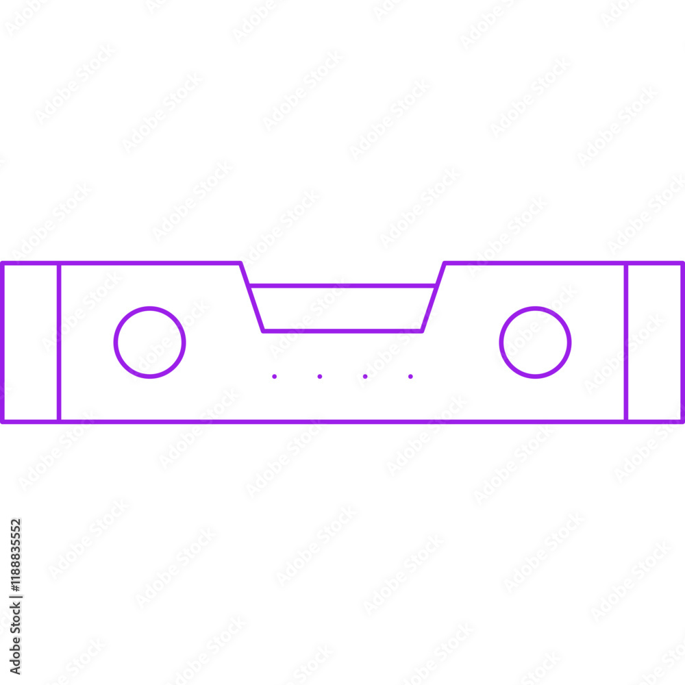 Obraz premium Level Tool icon single vector illustration