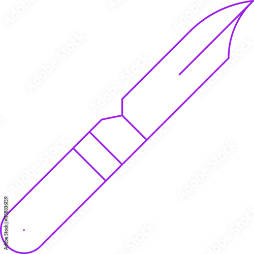 Construction Knife icon single vector illustration