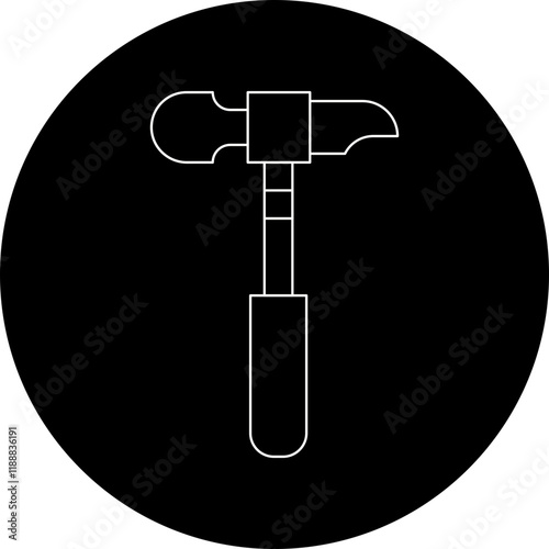 Hammer icon single vector illustration