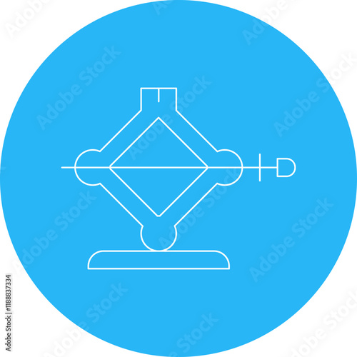 Screw Jack icon single vector illustration