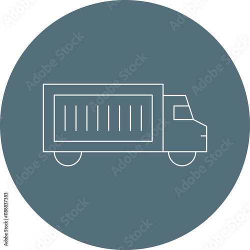 Truck icon single vector illustration