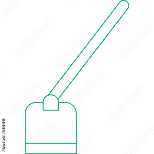 Hoe icon single vector illustration