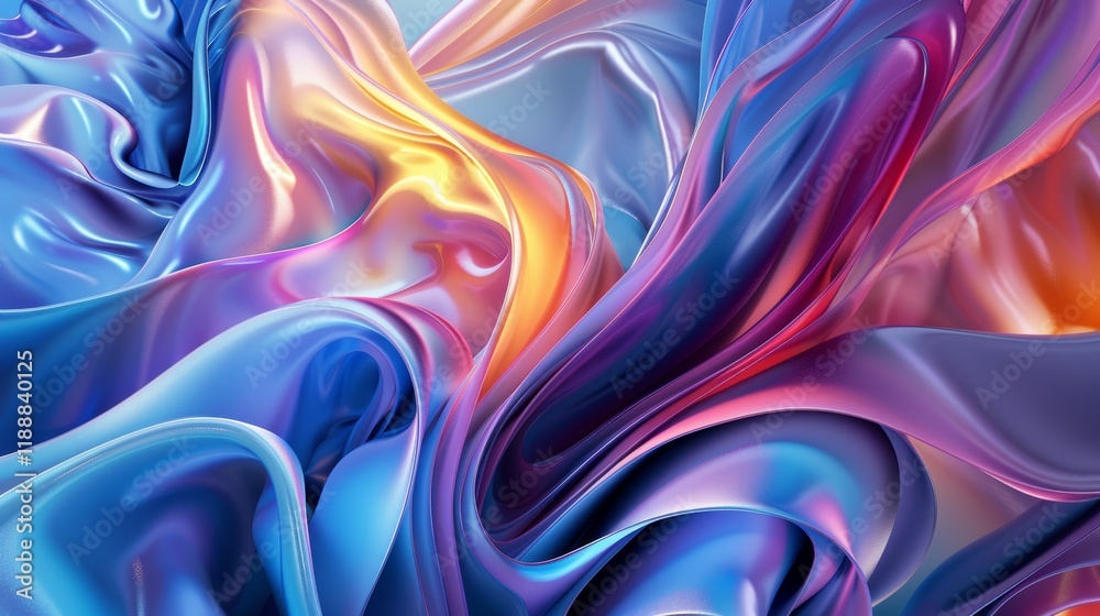 Obraz premium Abstract Swirling Fluid Colors Wallpaper