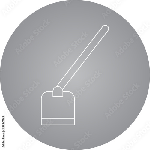 Hoe icon single vector illustration