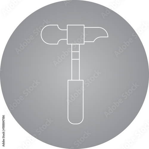 Hammer icon single vector illustration