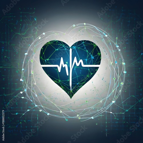 heart and heartbeat symbol