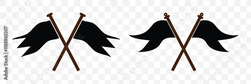 Message flag flat icon for apps and websites. Flag icon. Eps 10.