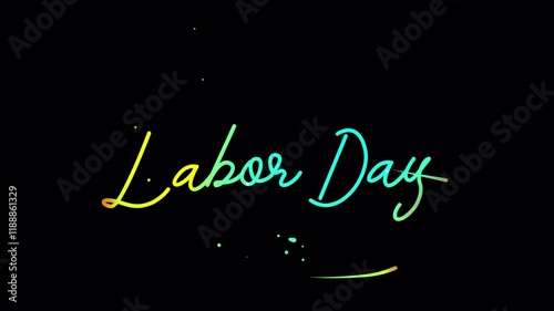 Labor Day Text Animation for Professional Celebrations