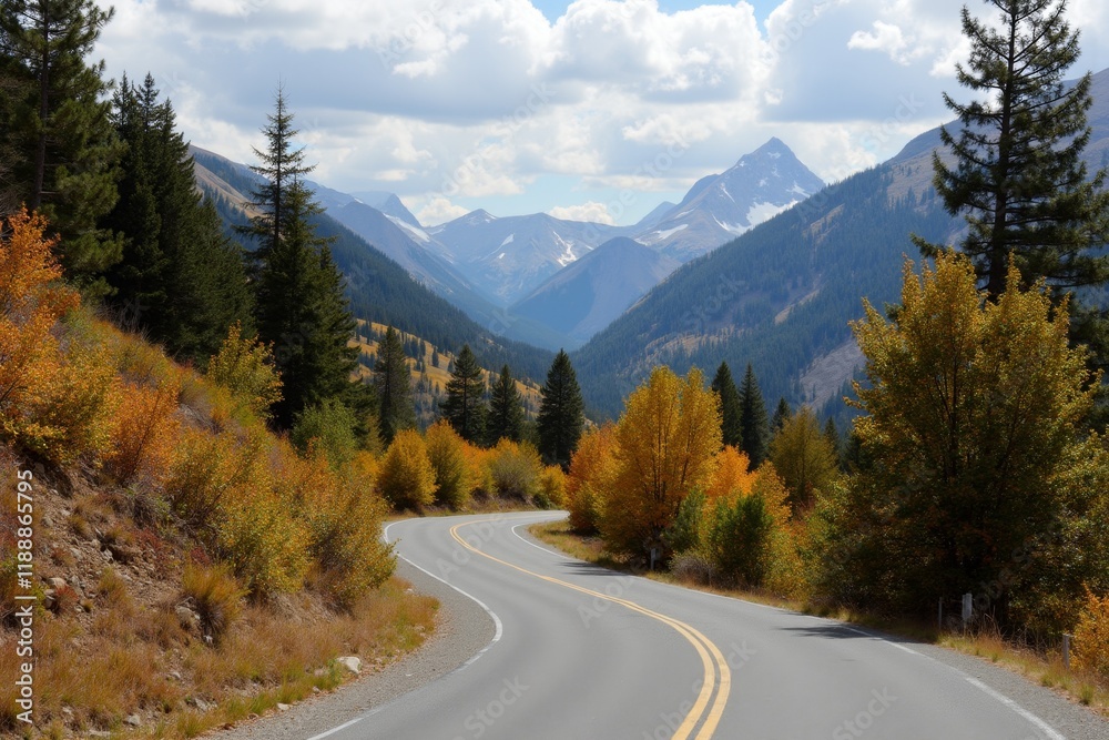 Autumn Journey Through Majestic Mountains Autumn Journey Through Majestic Mountains