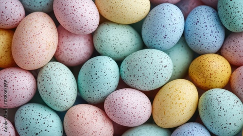 Wallpaper Mural Colorful pastel easter eggs in a close-up view.. Torontodigital.ca
