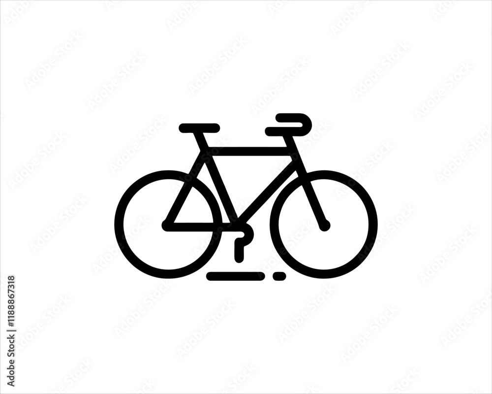 Fototapeta premium bicycle icon vector illustration