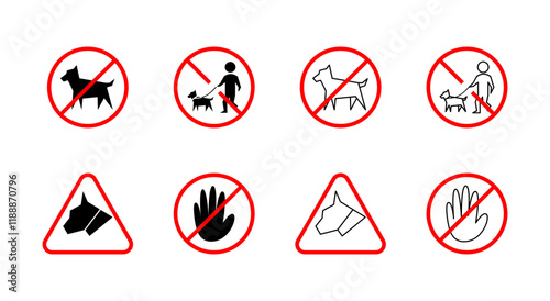 set of dog prohibition