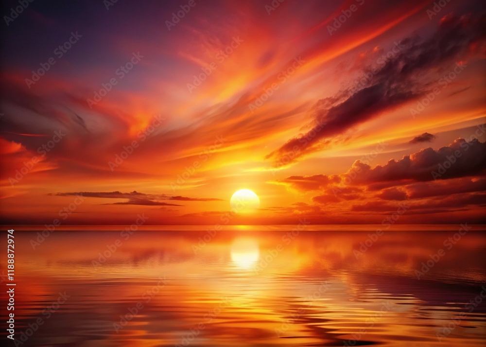 Vibrant Red Orange Sunset Gradient Background - Abstract Warm Tones Stock Photo Vibrant Red Orange Sunset Gradient Background - Abstract Warm Tones Stock Photo