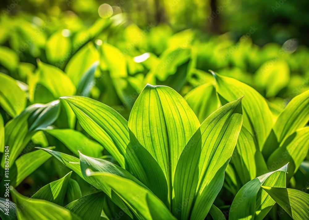 Wild Garlic Leaves, Ramsons, Broadleaf, Shallow Depth of Field, Green, Nature Wild Garlic Leaves, Ramsons, Broadleaf, Shallow Depth of Field, Green, Nature