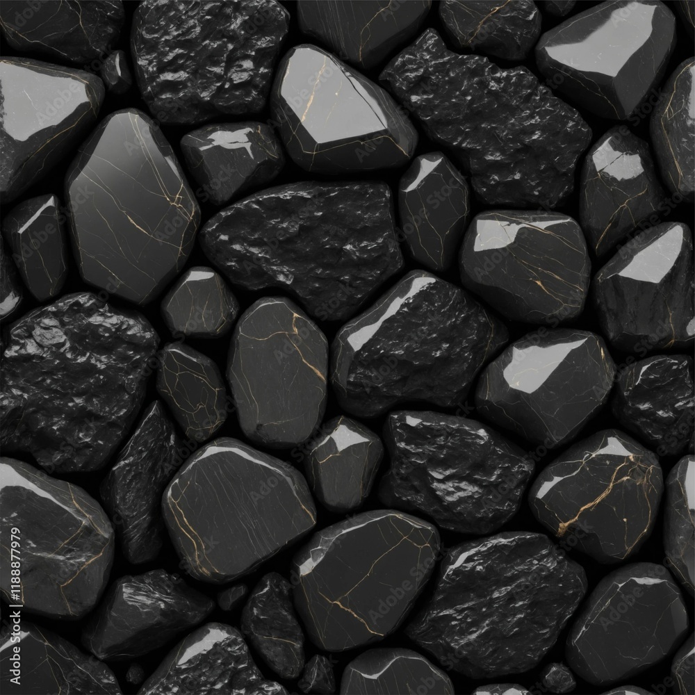 stone wall texture background , black stone siding with different sized stones . generative ai stone wall texture background , black stone siding with different sized stones . generative ai