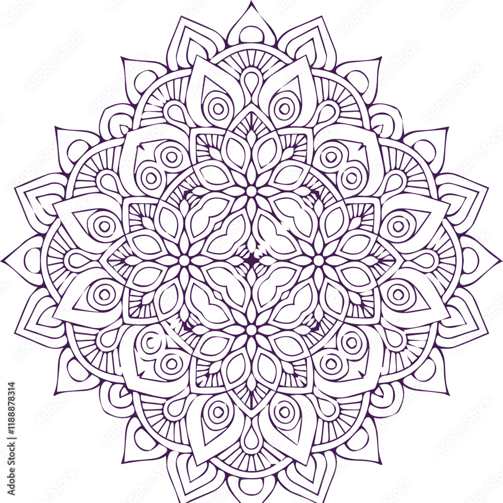 Beautiful flower art and mandala vector design Beautiful flower art and mandala vector design